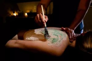 Body scrub and massage at our Spa Facilities at SANTÉ Aesthetics & Wellness in Portland, Oregon